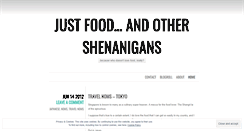 Desktop Screenshot of justfoodandstuff.wordpress.com