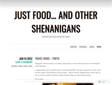 Tablet Screenshot of justfoodandstuff.wordpress.com