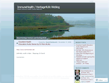 Tablet Screenshot of immunehealth.wordpress.com