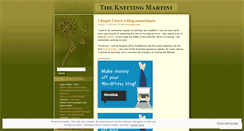 Desktop Screenshot of knittingmartini.wordpress.com