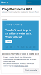 Mobile Screenshot of progettocinema2010.wordpress.com