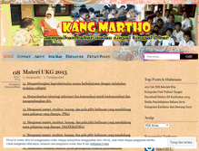 Tablet Screenshot of kangmartho.wordpress.com