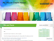 Tablet Screenshot of msmousecleanshouse.wordpress.com