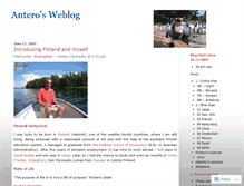 Tablet Screenshot of anteroyk.wordpress.com