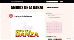 Desktop Screenshot of amigosdeladanza.wordpress.com