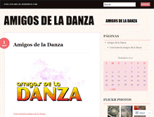 Tablet Screenshot of amigosdeladanza.wordpress.com