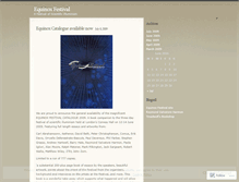 Tablet Screenshot of equinoxfestival.wordpress.com