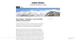 Desktop Screenshot of indiandiaries.wordpress.com