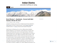 Tablet Screenshot of indiandiaries.wordpress.com