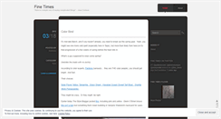 Desktop Screenshot of finetimes.wordpress.com