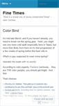 Mobile Screenshot of finetimes.wordpress.com