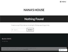 Tablet Screenshot of nanashouse.wordpress.com