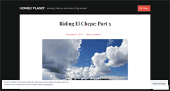 Desktop Screenshot of homelyplanet.wordpress.com