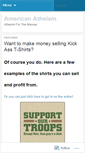 Mobile Screenshot of americanatheism.wordpress.com