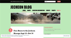 Desktop Screenshot of jecheon.wordpress.com