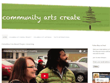 Tablet Screenshot of communityartscreate.wordpress.com