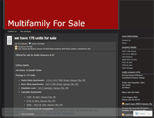 Tablet Screenshot of multifamilyforsale.wordpress.com