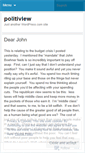 Mobile Screenshot of politiview.wordpress.com
