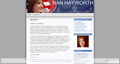 Desktop Screenshot of nanhayworth.wordpress.com