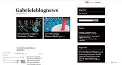 Desktop Screenshot of gabrieleblognews.wordpress.com