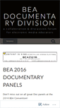 Mobile Screenshot of beadocumentarydivision.wordpress.com