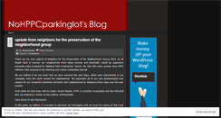 Desktop Screenshot of nohppcparkinglot.wordpress.com