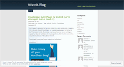 Desktop Screenshot of mixwit.wordpress.com