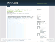 Tablet Screenshot of mixwit.wordpress.com