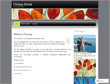 Tablet Screenshot of chrissybrook.wordpress.com