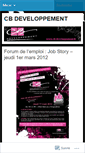 Mobile Screenshot of cbdeveloppement.wordpress.com