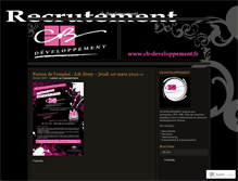 Tablet Screenshot of cbdeveloppement.wordpress.com