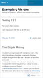 Mobile Screenshot of exemplaryvisions.wordpress.com