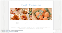 Desktop Screenshot of idealhousewife.wordpress.com