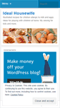 Mobile Screenshot of idealhousewife.wordpress.com