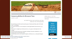 Desktop Screenshot of insidethedugout.wordpress.com