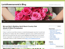 Tablet Screenshot of lorisflowersevents.wordpress.com