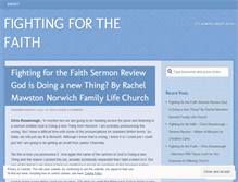 Tablet Screenshot of craigbrownsreformedtheology.wordpress.com