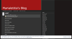 Desktop Screenshot of marialetitia.wordpress.com