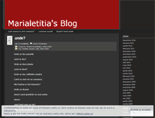 Tablet Screenshot of marialetitia.wordpress.com