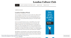 Desktop Screenshot of londoncultureclub.wordpress.com