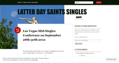 Desktop Screenshot of latterdaysaintssingles.wordpress.com