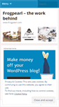 Mobile Screenshot of frogpearl.wordpress.com