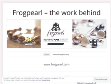 Tablet Screenshot of frogpearl.wordpress.com