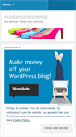 Mobile Screenshot of modamaisnormal.wordpress.com