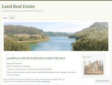 Tablet Screenshot of landrealestate.wordpress.com