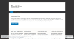Desktop Screenshot of mozaiksains.wordpress.com
