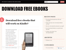 Tablet Screenshot of freeebookstips.wordpress.com