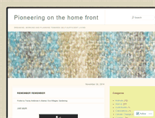 Tablet Screenshot of craftingahomestead.wordpress.com