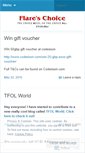Mobile Screenshot of flareschoice.wordpress.com