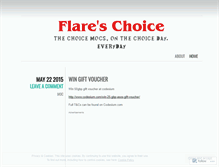 Tablet Screenshot of flareschoice.wordpress.com
